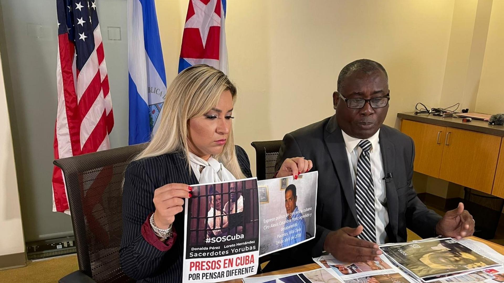 Lacayo y Antúnez en audiencia con Amnistía Internacional. Foto: Cortesía