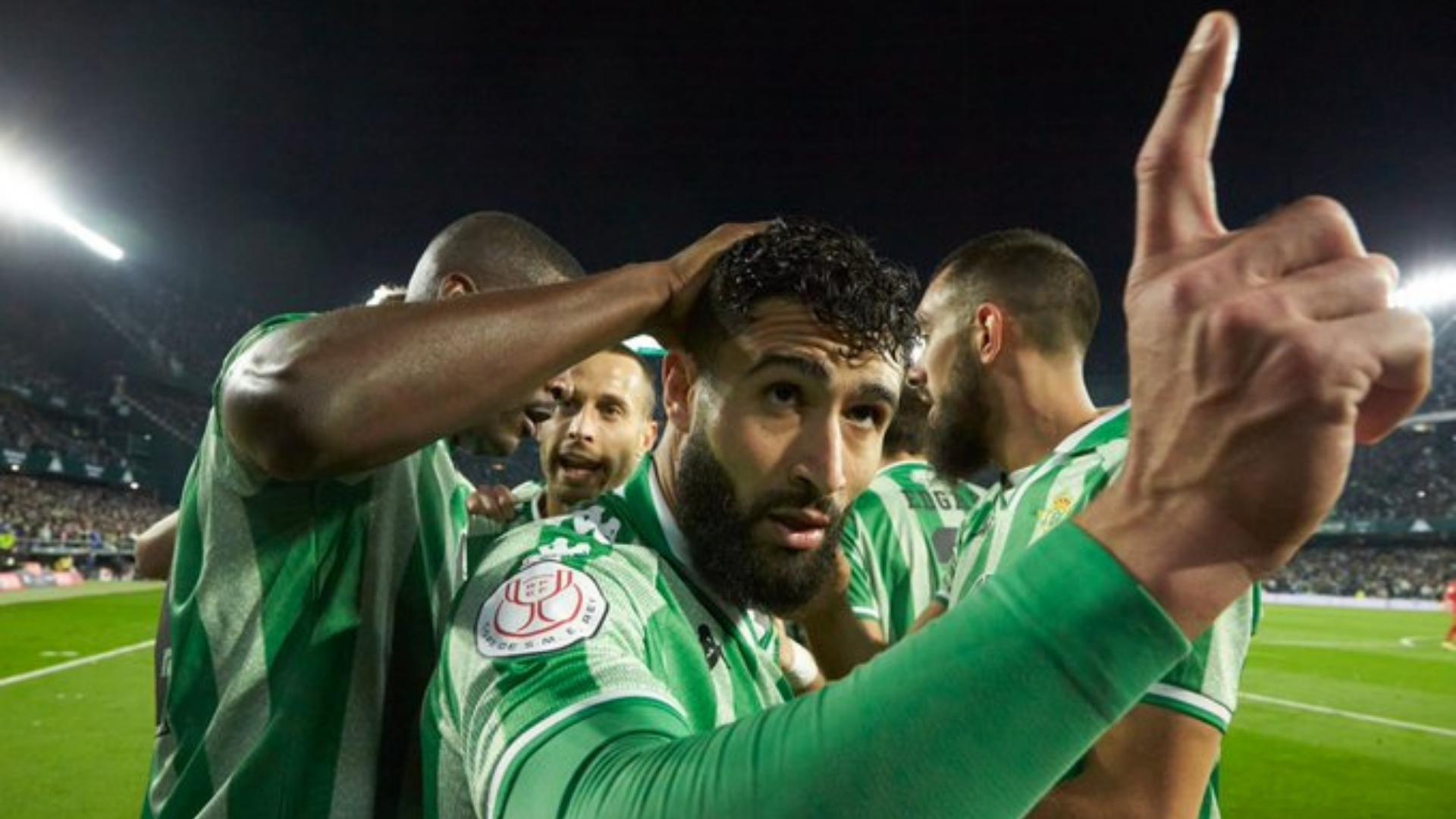 Jugadores del Betis celebran. Foto: Twitter del Real Betis