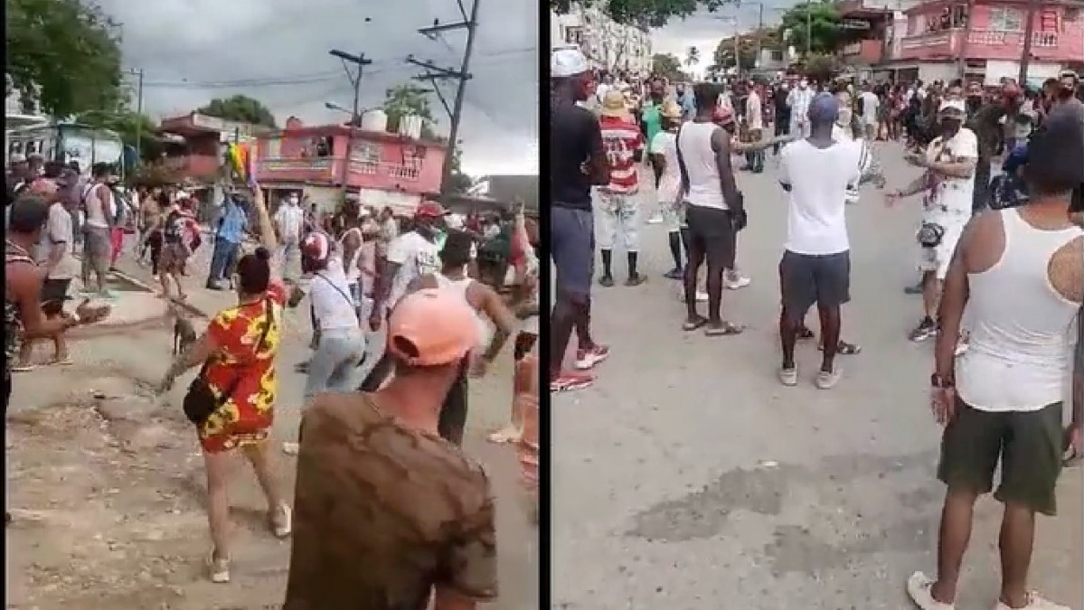 Protestas en La Güinera