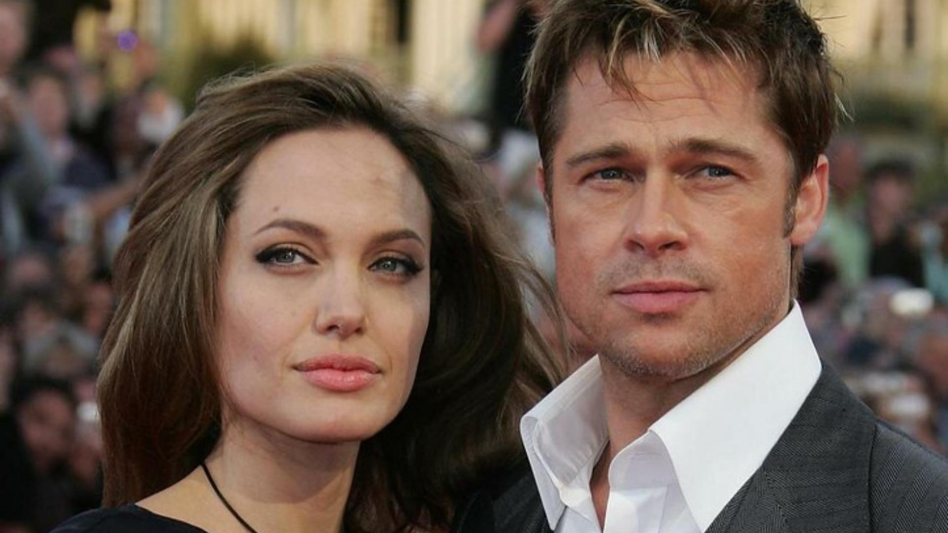 Angelina Jolie y Brad Pitt, cuando eran una famosa pareja. Foto: R. Gay