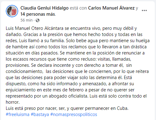 Post de Claudia Genlui.