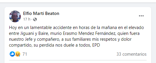 Confirmación de la muerte del jefe militar.