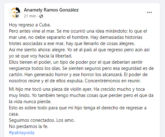 Post de Ramos González.