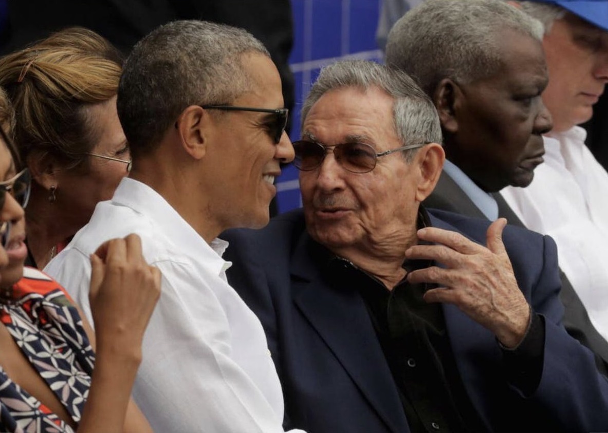 Barack Obama y Raúl Castro