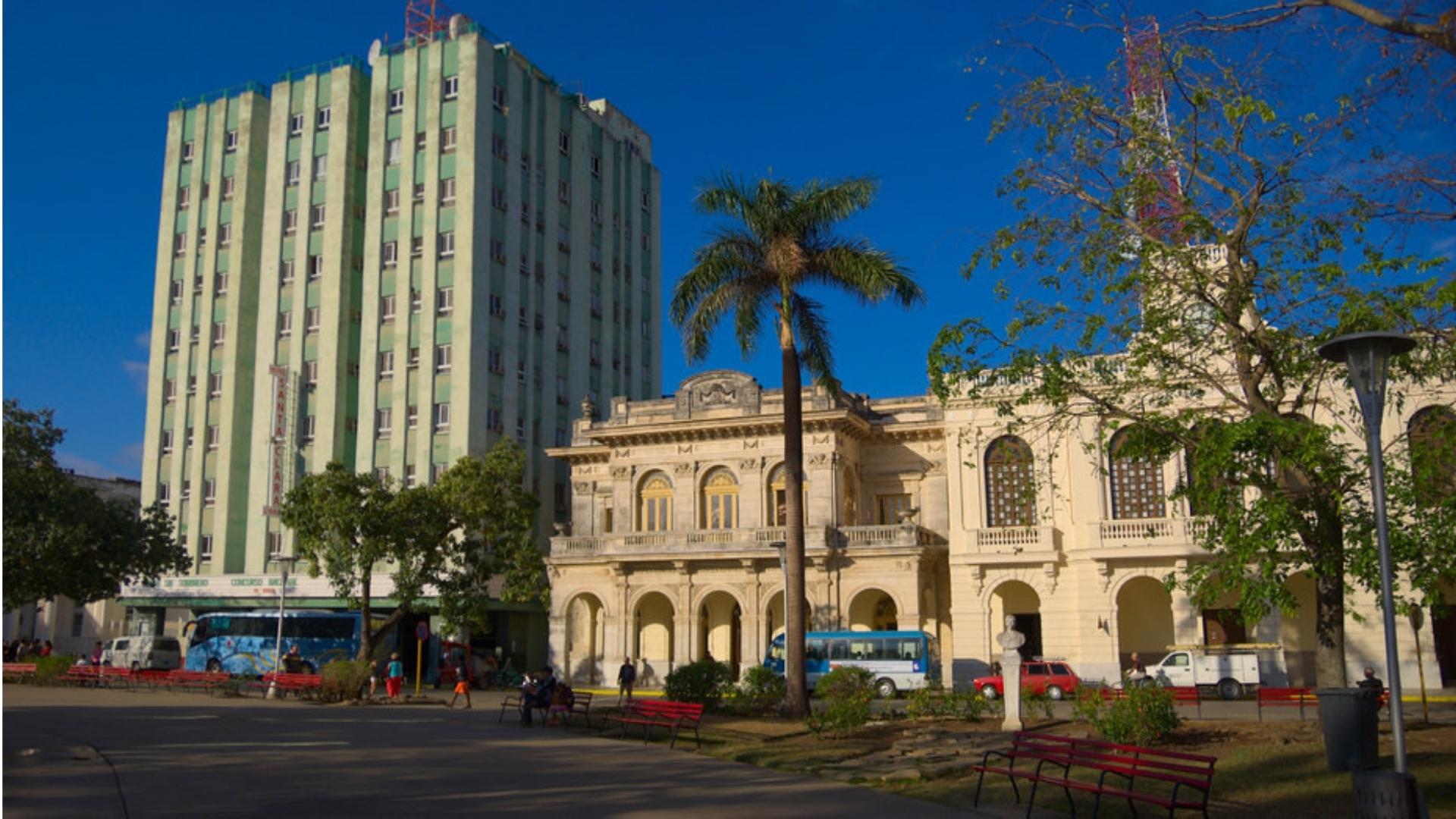 Imagen de referencia. Parque Vidal en el centro de Santa Clara, capital provincial