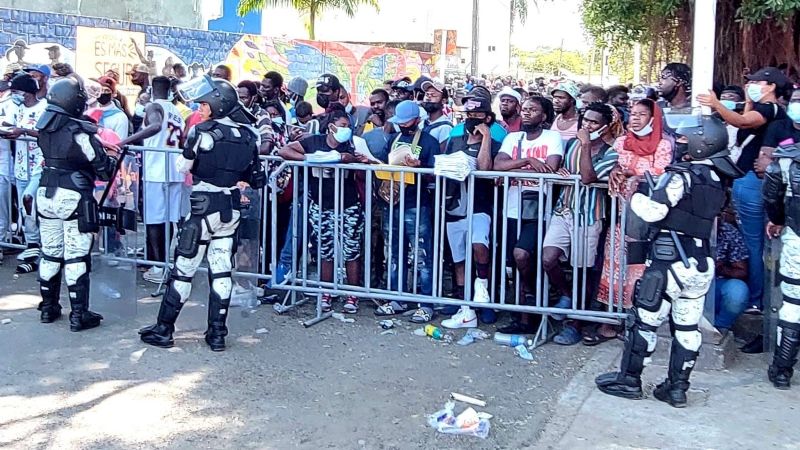 Protesta en Tapachula (Foto Proceso)