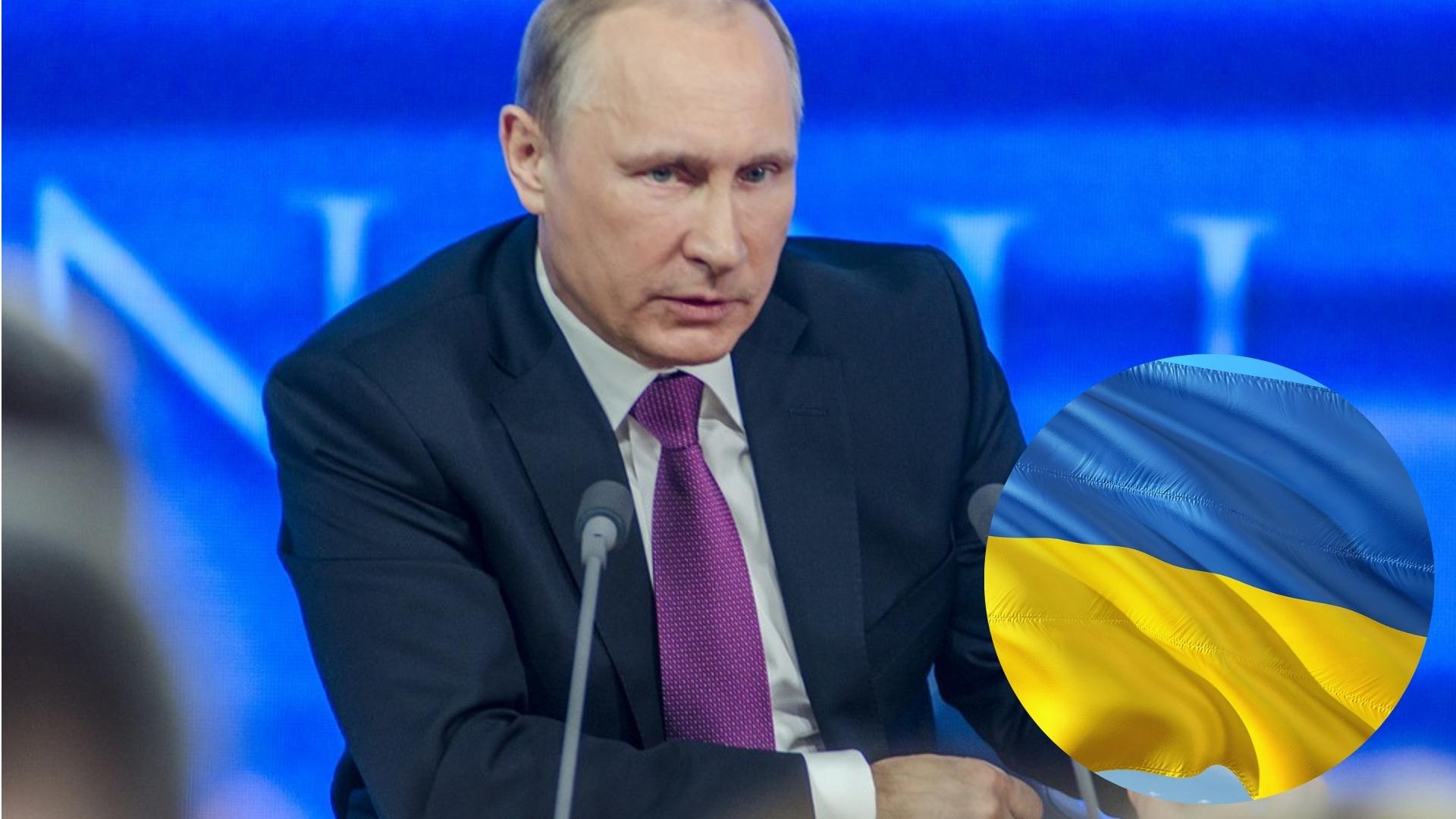 Vladimir Putin y Ucrania. Collage de ADN Cuba con imágenes de Pixabay
