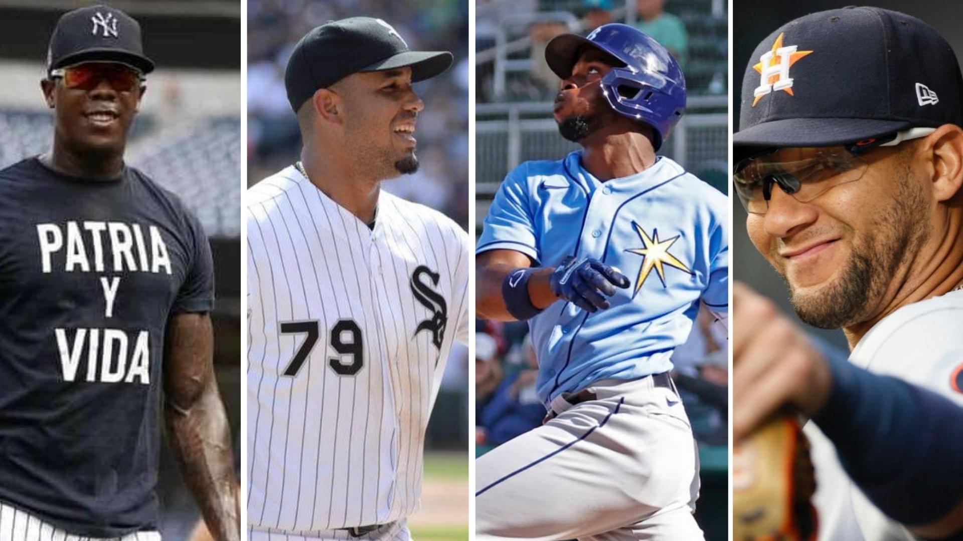 Chapman, Abreu, Arozarena y Gurriel. Fotomontaje: ADN Cuba