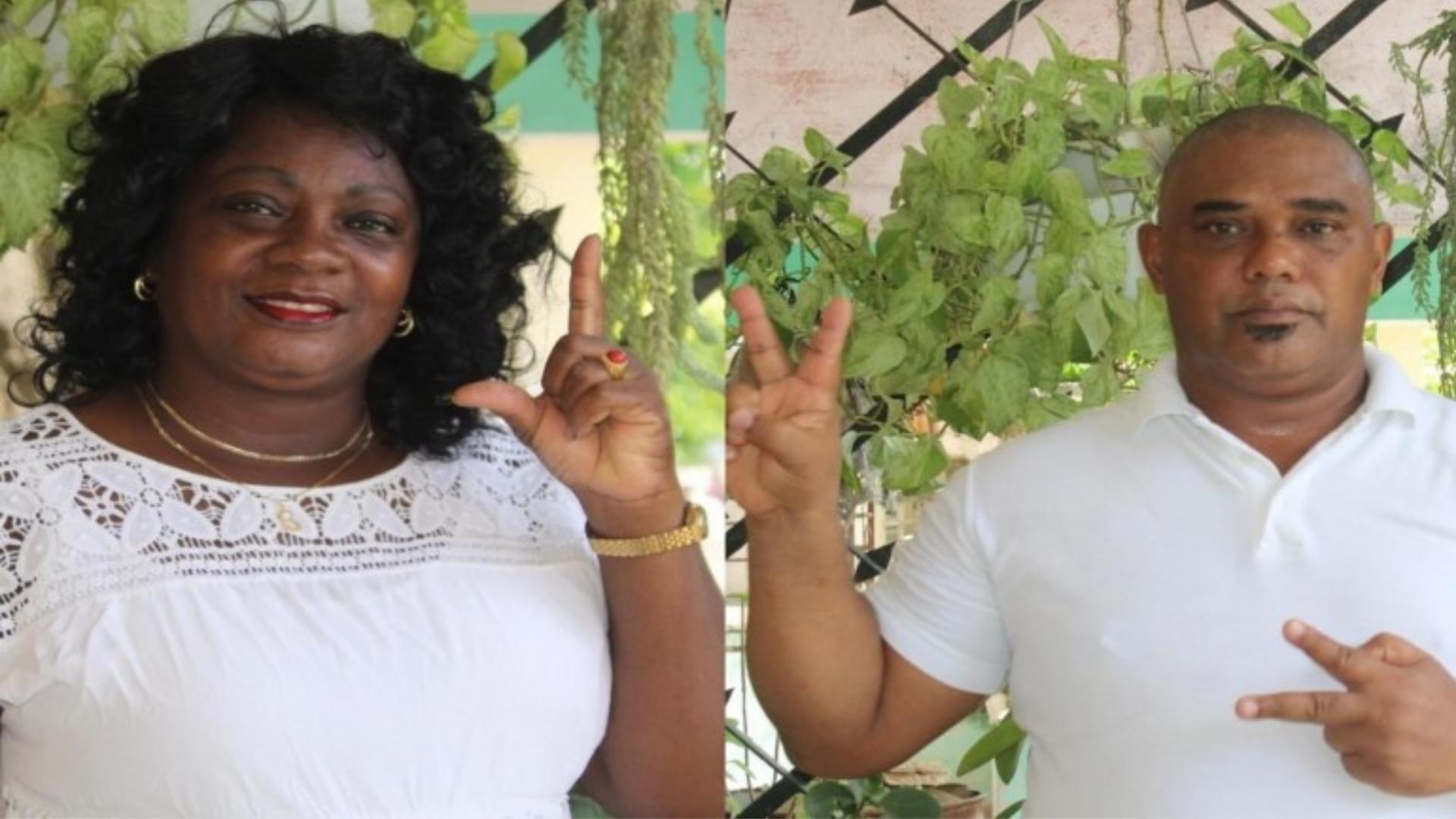 Berta Soler y Ángel Moya Acosta