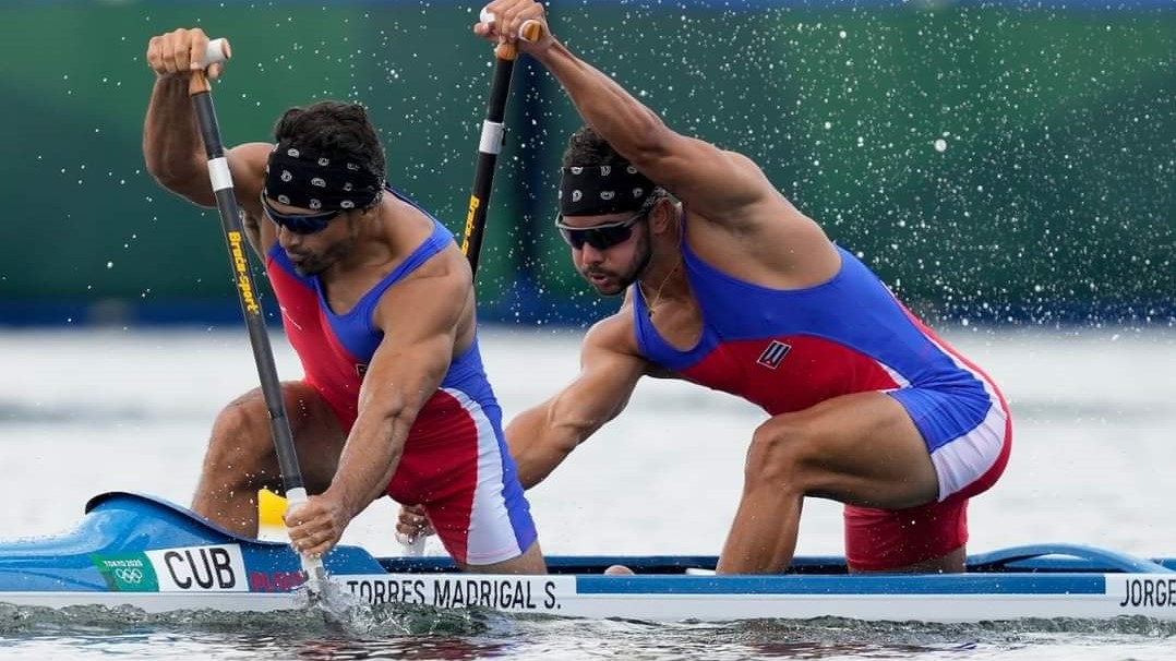 Serguey Torres Madrigal y Fernando Dayán Jorge compitiendo en Tokio. Foto: ESPN