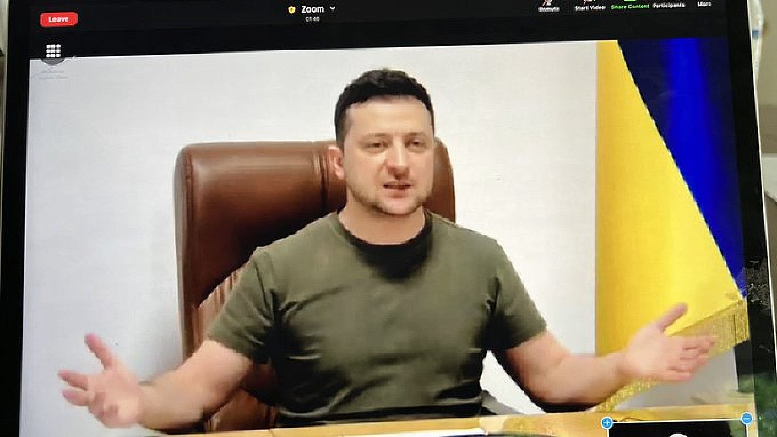 Zelensky during video call with U.S. Senators | @marcorubio