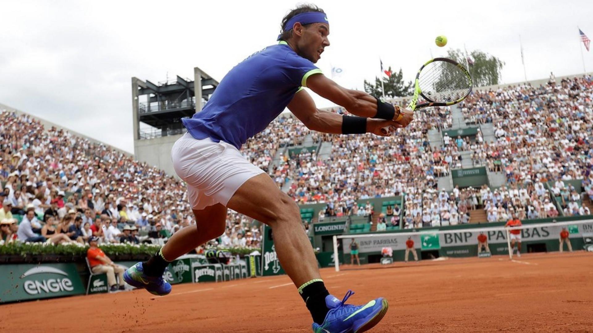 Rafa Nadal en competencia, imagen de archivo. Foto: Tymtoi