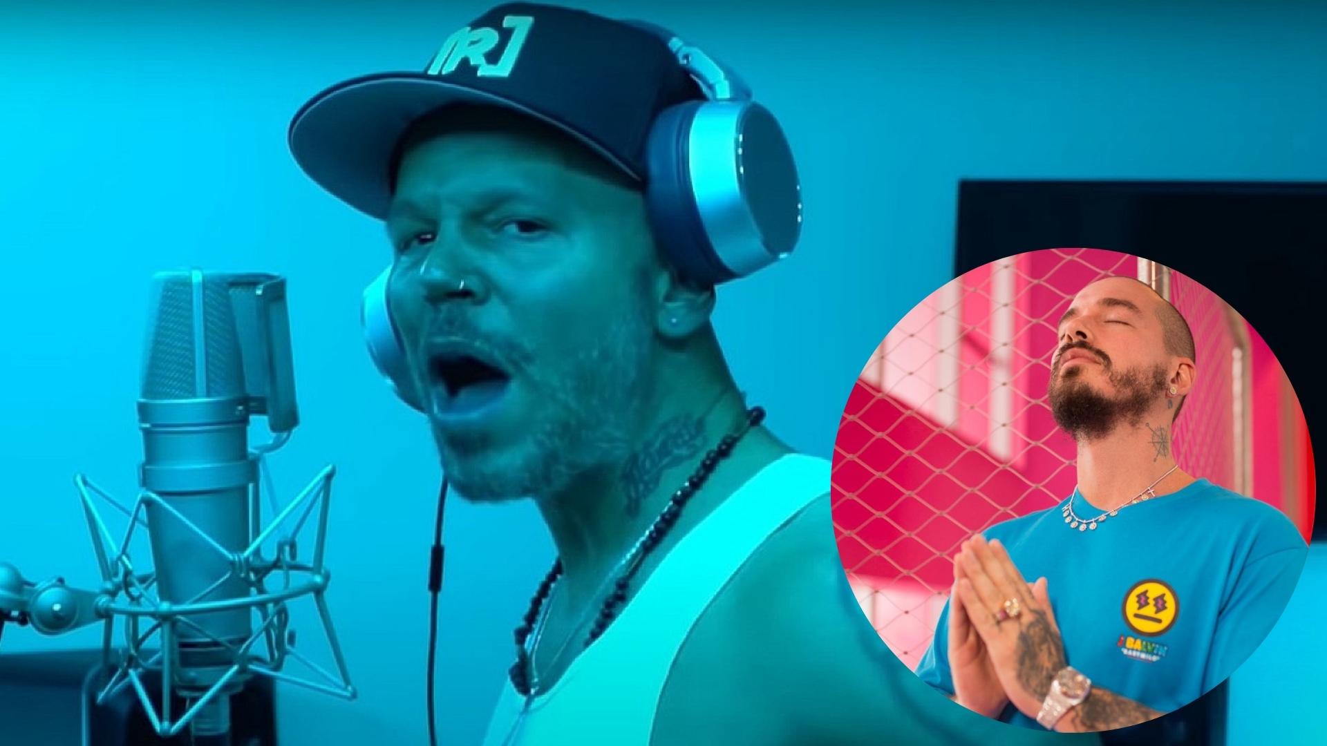 Residente en tiradera a J Balvin. Fotomontaje: ADN Cuba