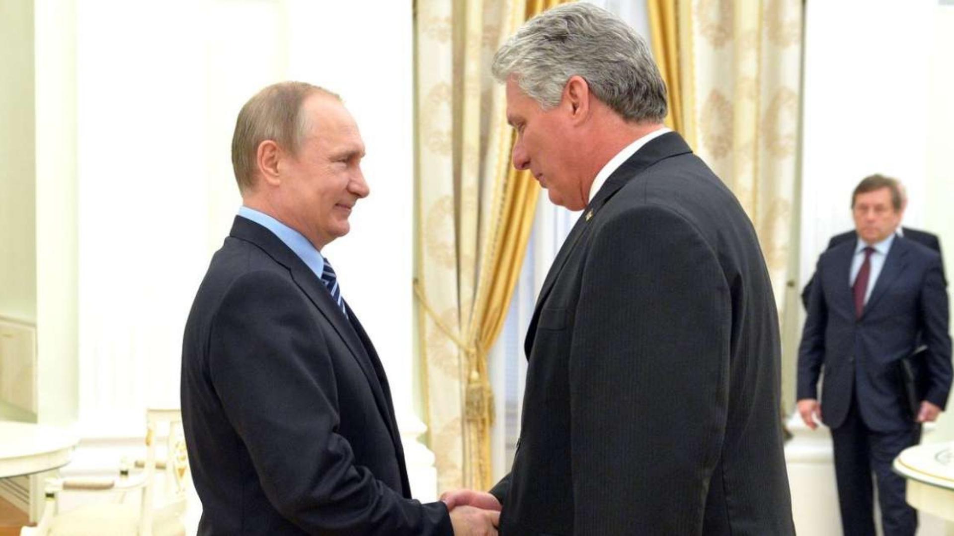 Vladímir Putin y Miguel Díaz Canel