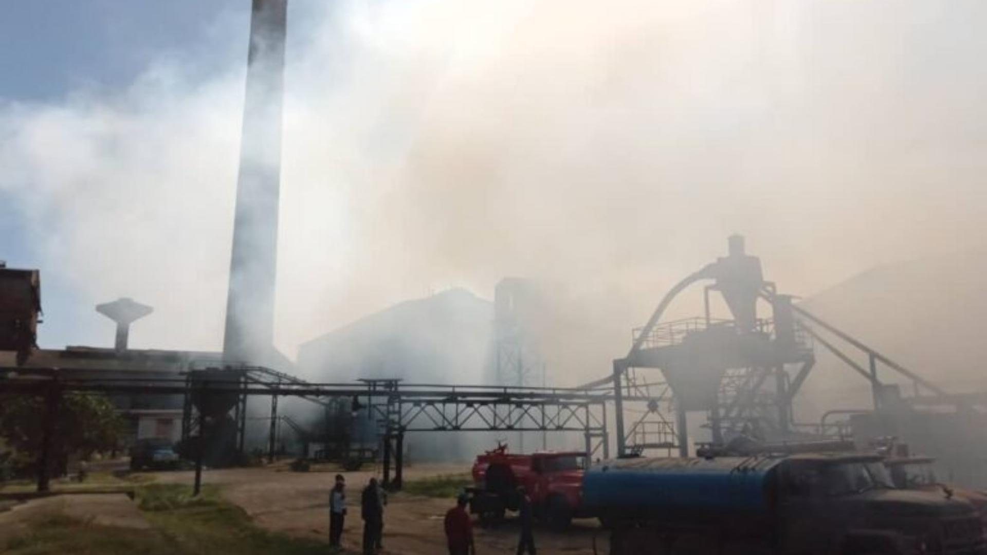 Incendio en el central Mario Muñoz