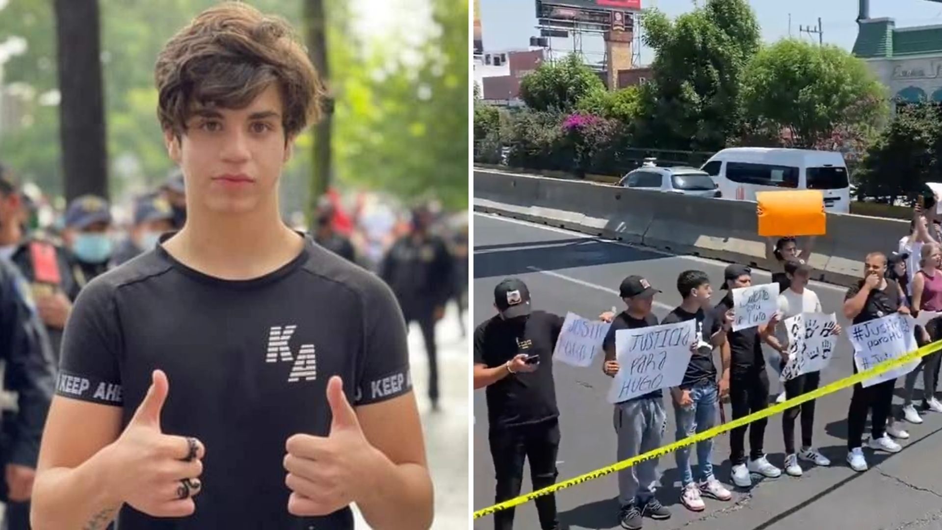 Los manifestantes exigen justicia para el joven asesinado, ya que el presunto culpable aun está prófugo