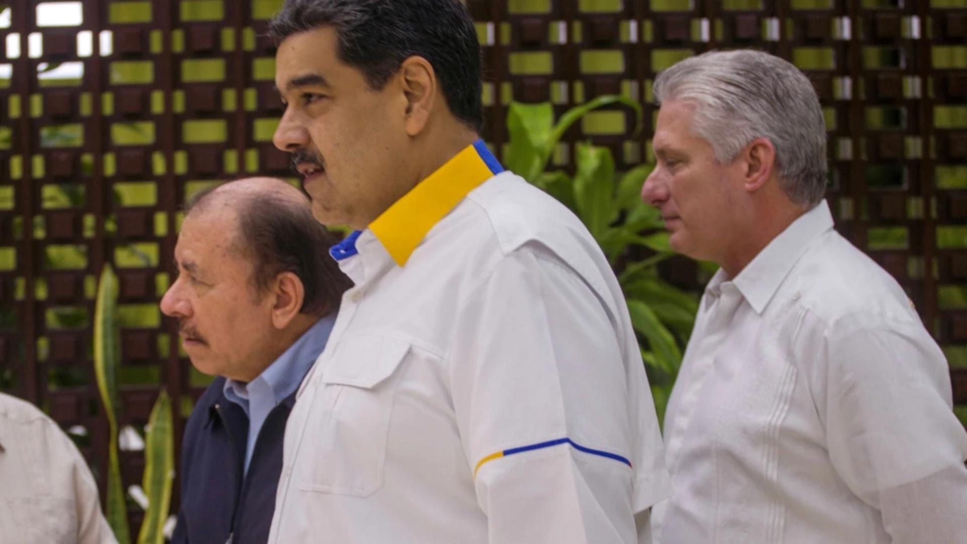 Daniel Ortega, Nicolás Maduro, Miguel Díaz-Canel