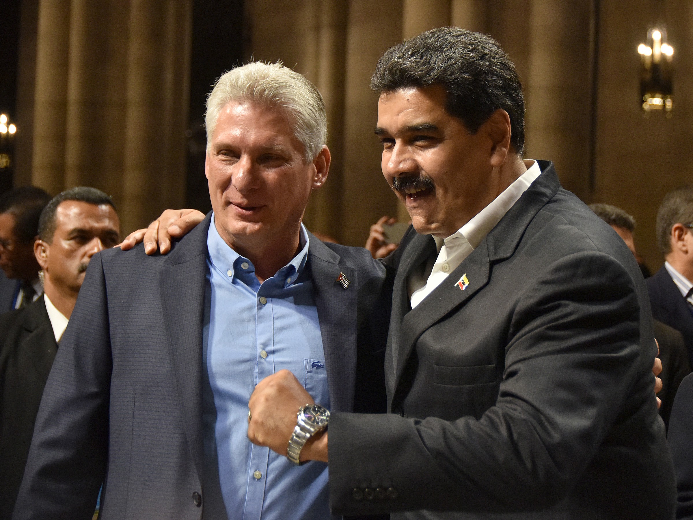 Miguel Díaz-Canel y Nicolás Maduro