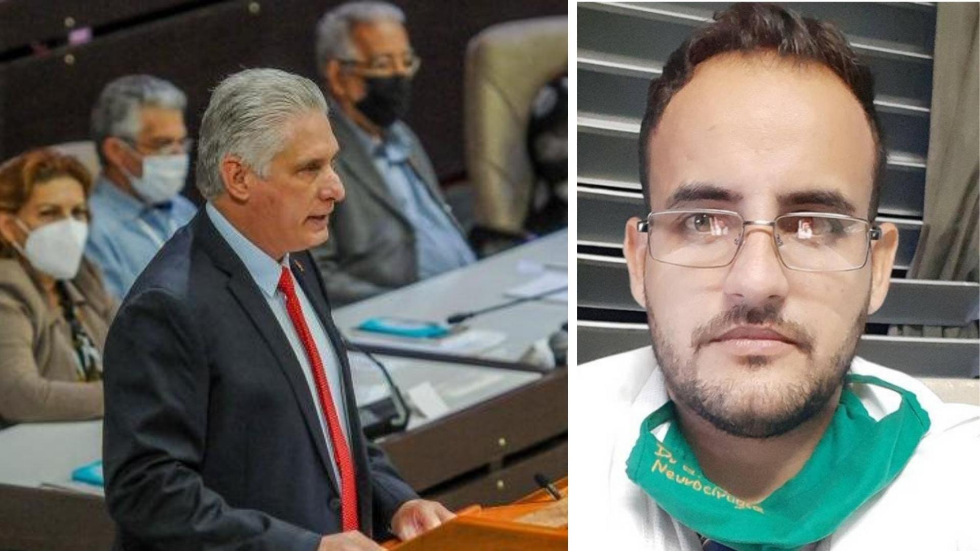 Díaz Canel y Dr. Pupo