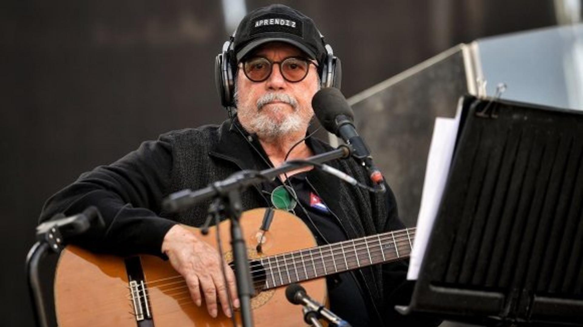 Silvio Rodríguez en concierto.