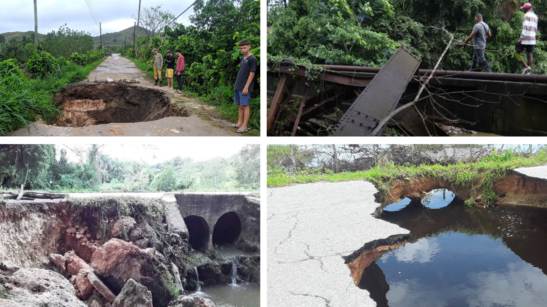 Usuarios en redes reportan afectaciones viales tras intensas lluvias 