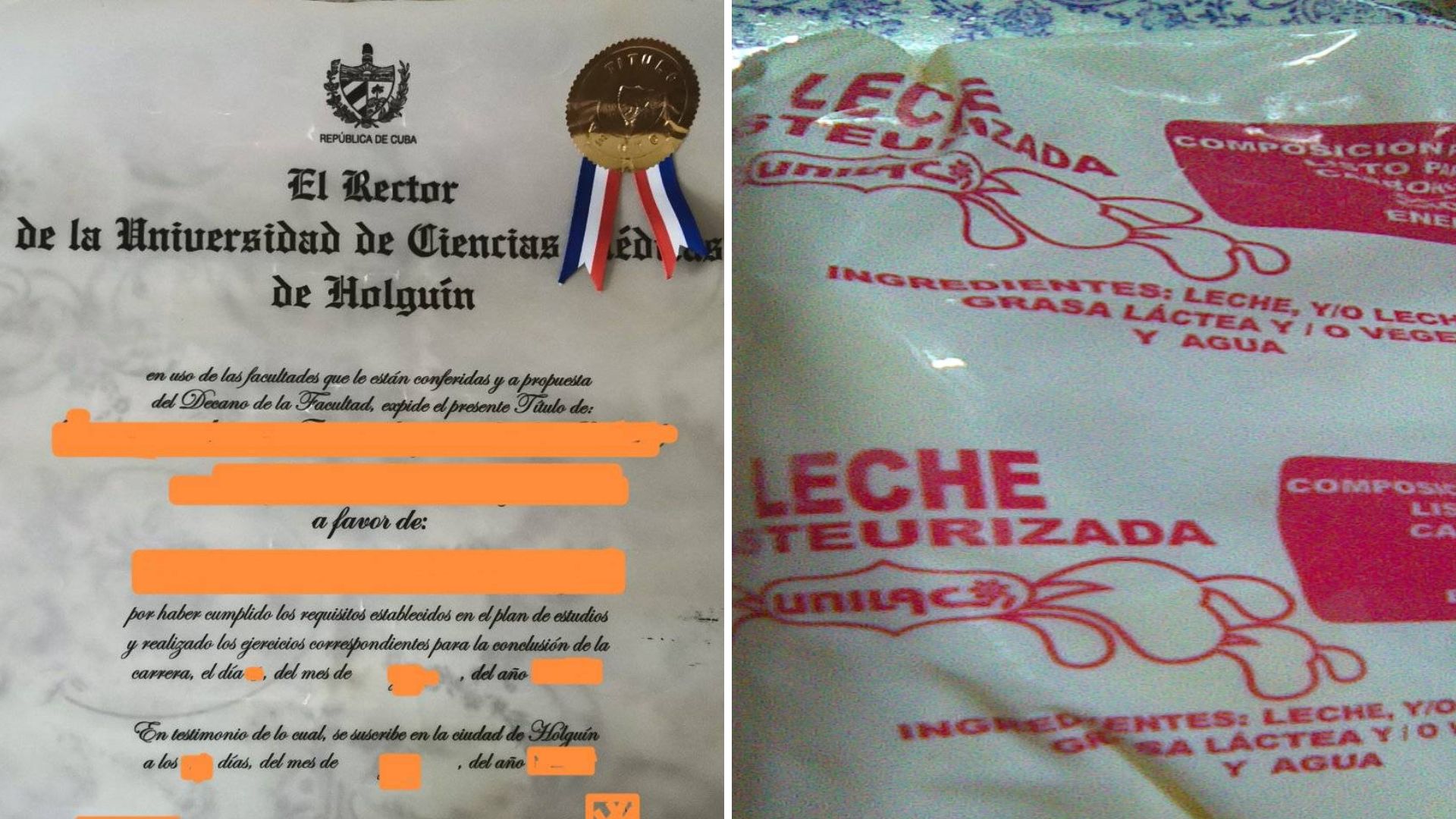 Cubano ofrece su título por leche o galletas