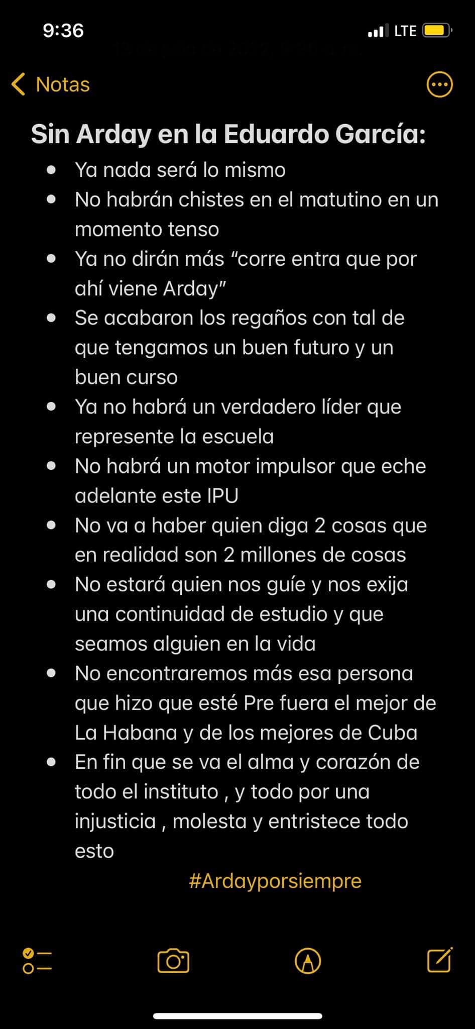 Muestras de apoyo a Prieto González tras la expulsión. Tomado de La Kinkalla TV/Facebook