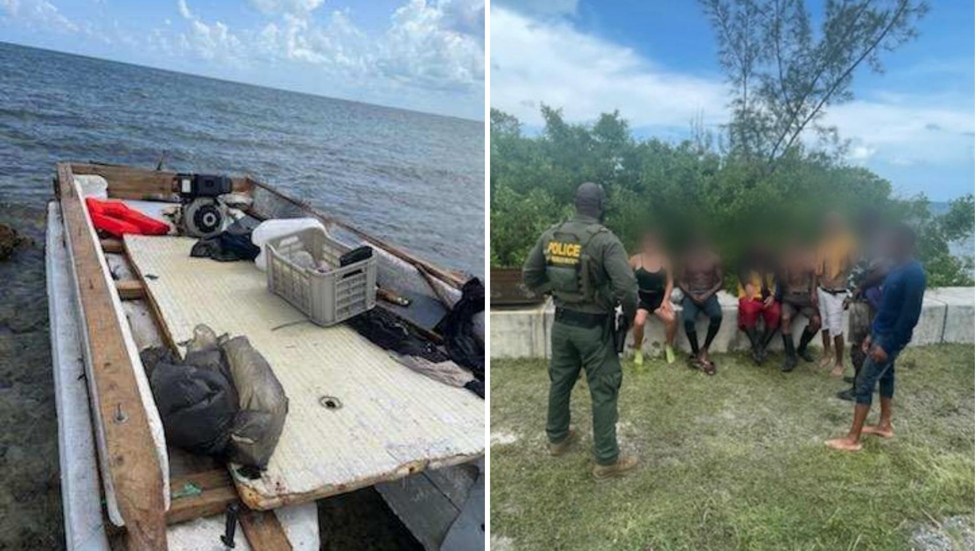 Cubanos interceptados por la Patrulla Fronteriza (Foto: USCG)