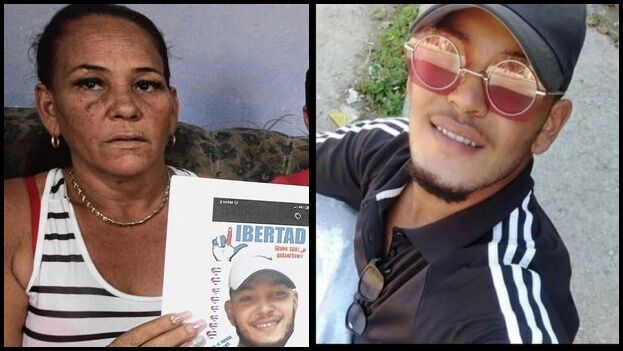 Migdalia Gutiérrez Padrón y su hijo Brusnelvis Cabrera Gutiérrez (14ymedio)