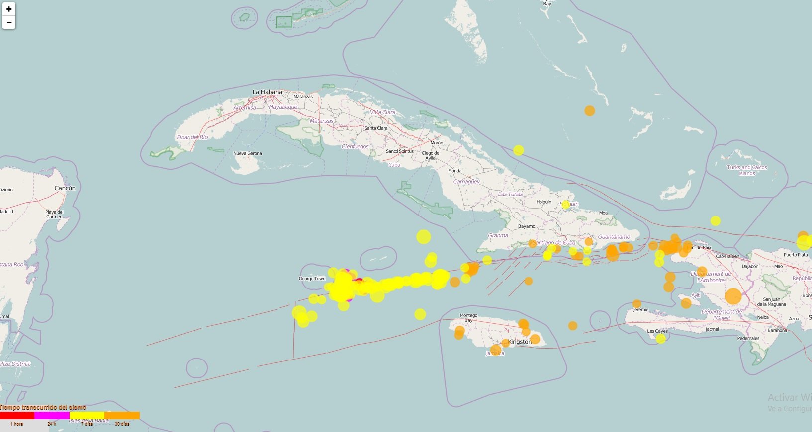 Sismos en Cuba