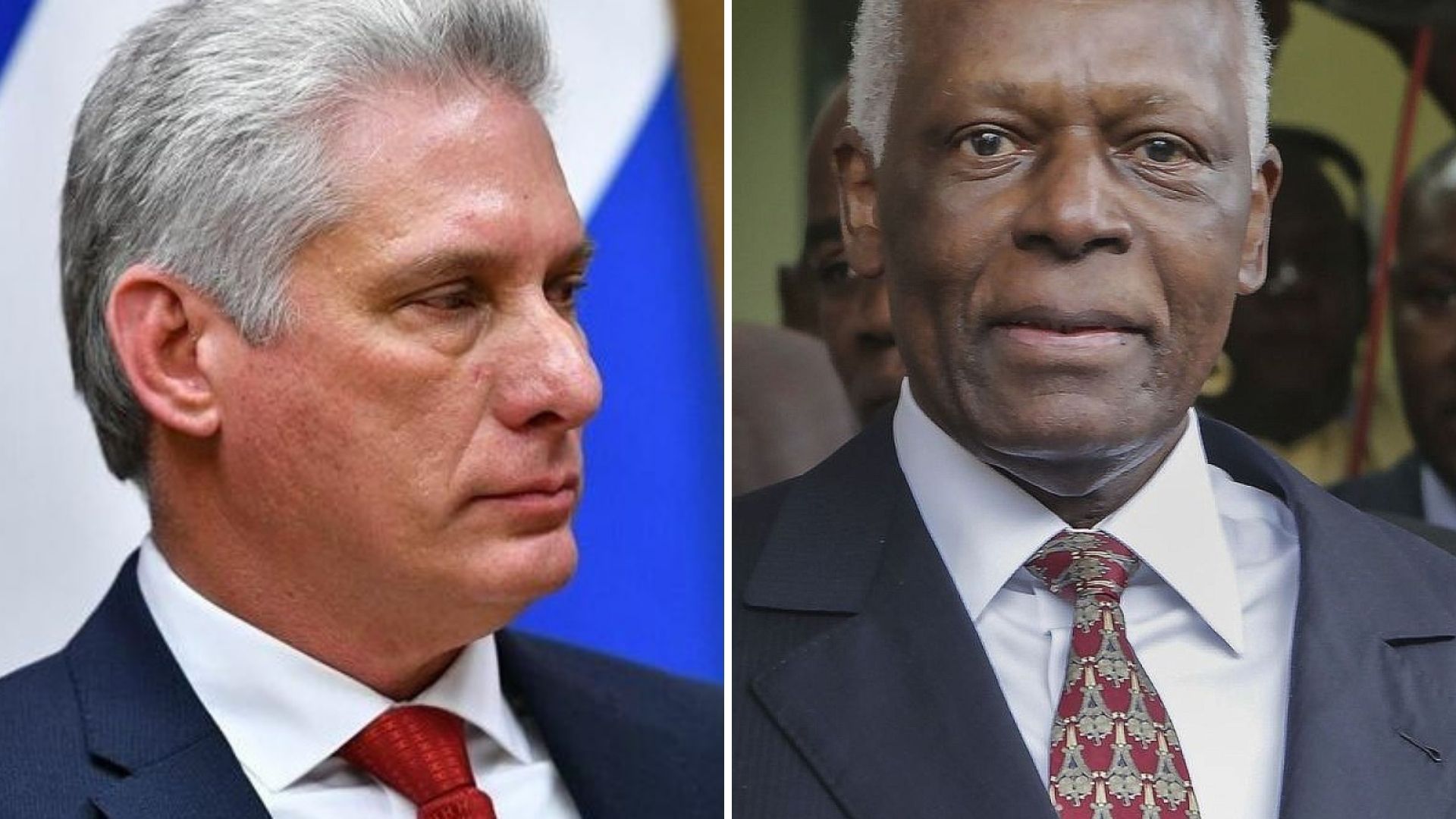 Miguel Díaz-Canel y José Eduardo Dos Santos