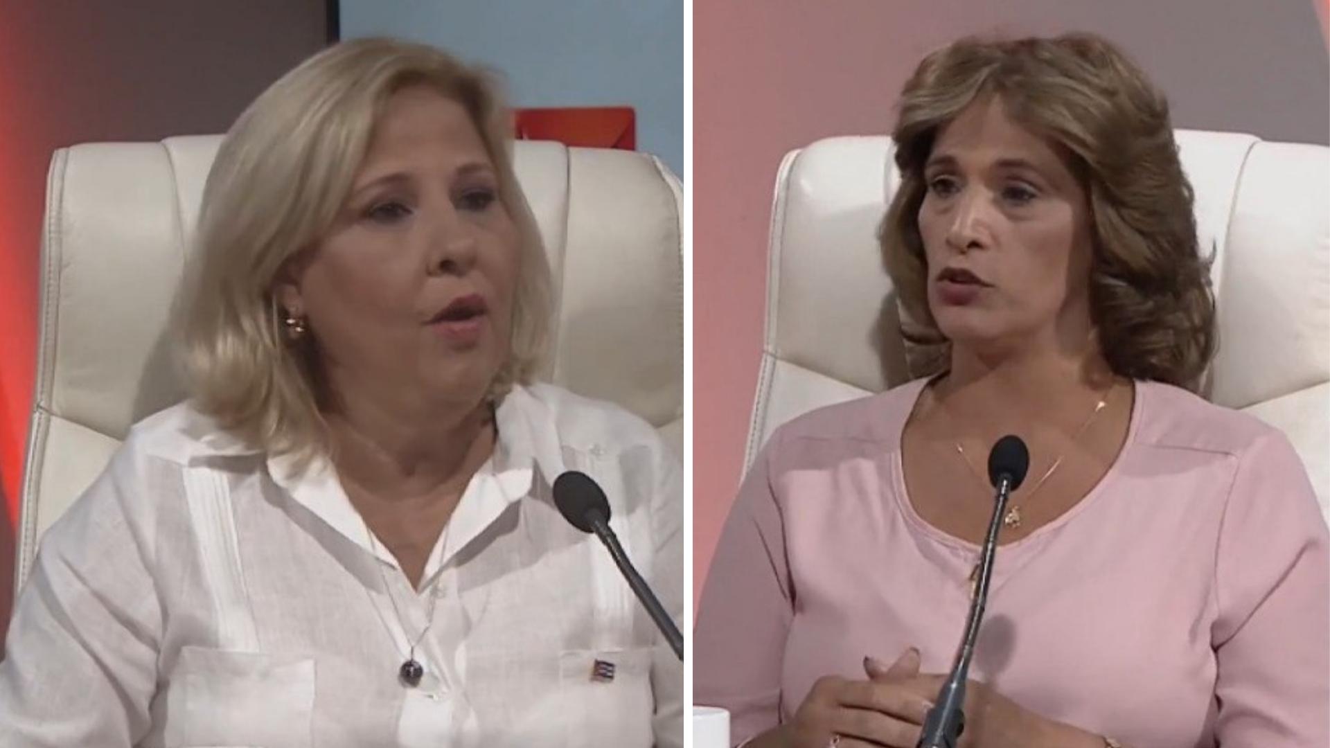  Ana Teresita González Fraga, viceministra de Comercio Exterior e Inversión Extranjera; y Betsy Díaz Velázquez, ministra de Comercio Interior.