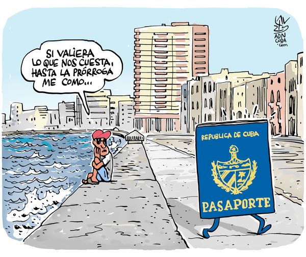 "Piropo", caricatura de Alen Lauzán para ADN Cuba