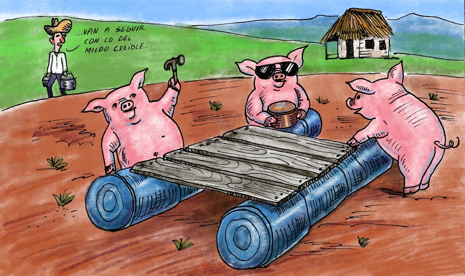 Los tres cerdito en Cuba
