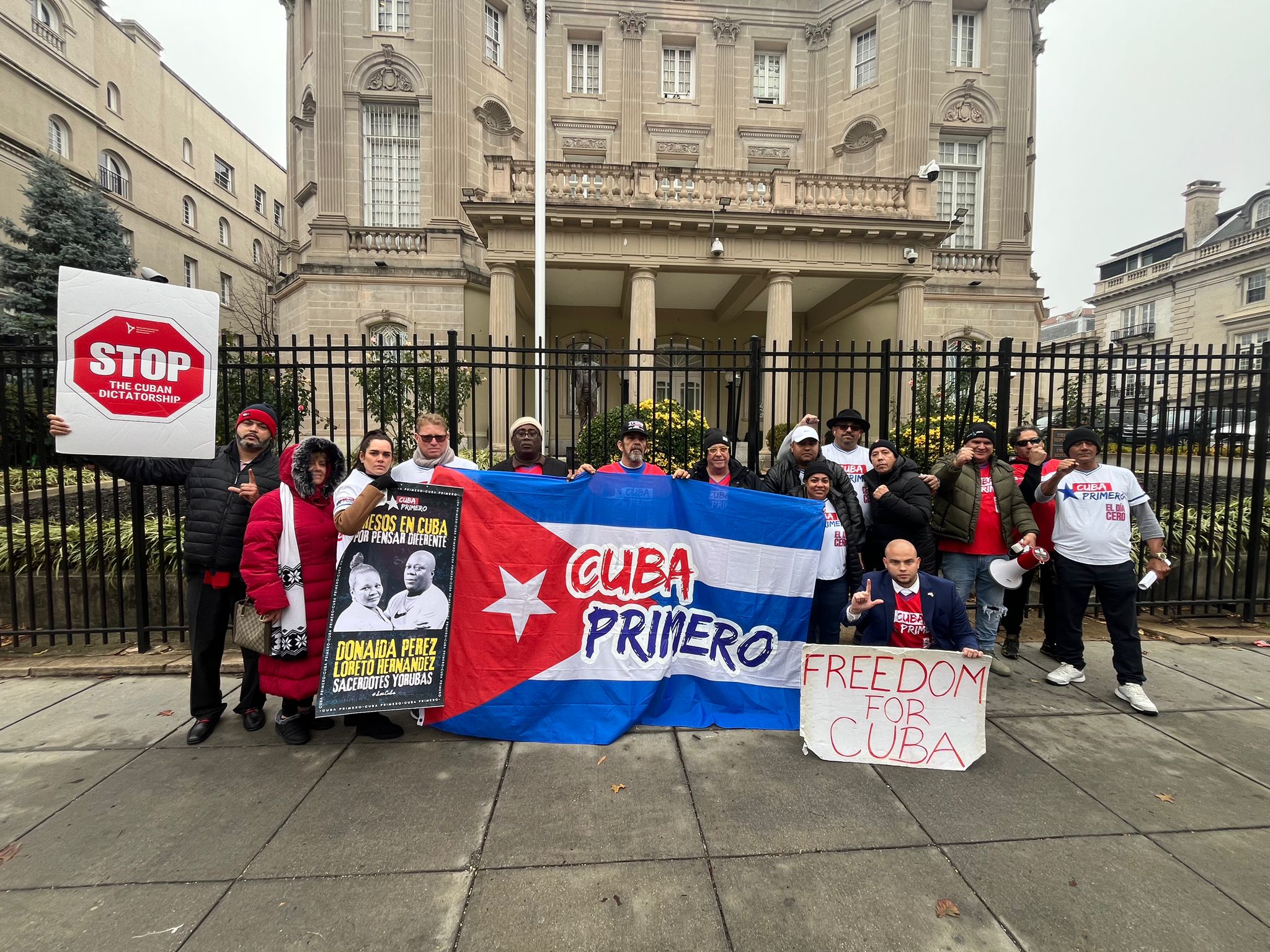 Manifestación en Washington el 10 de diciembre de 2024.