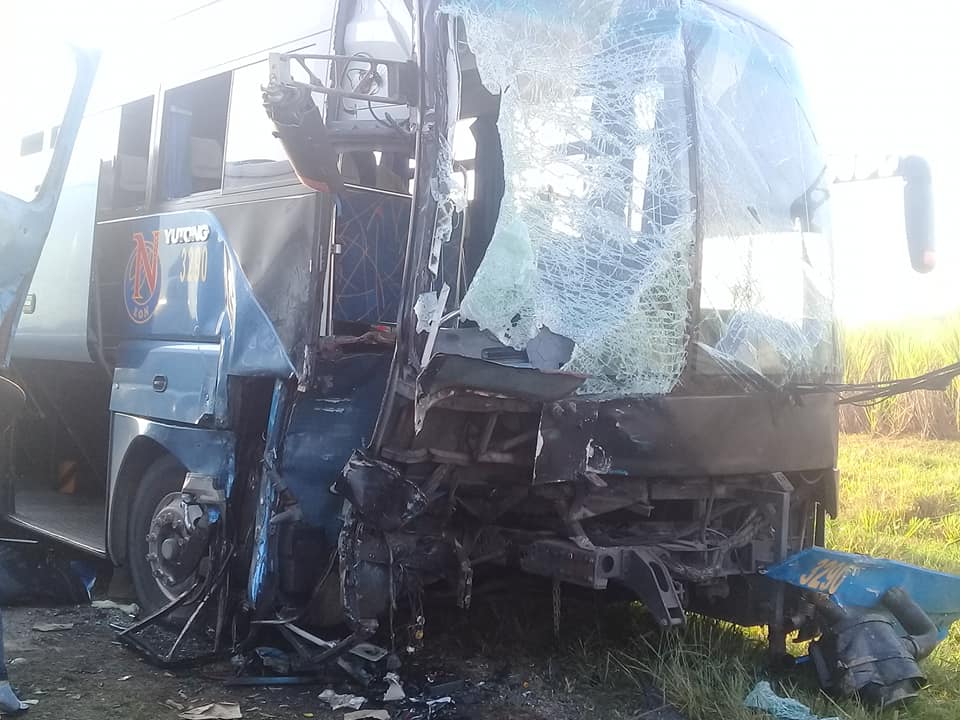 Accidente masivo en Sancti Spíritus./ Foto: Tomada de Facebook. Edelio Torres