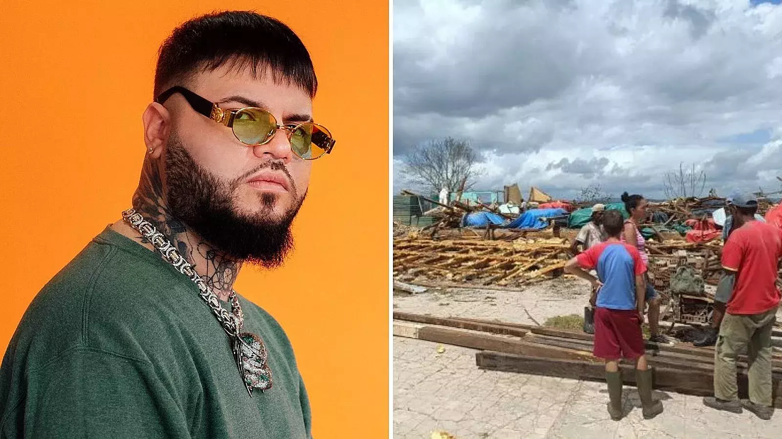 Farruko junto a los cubanos por huracán