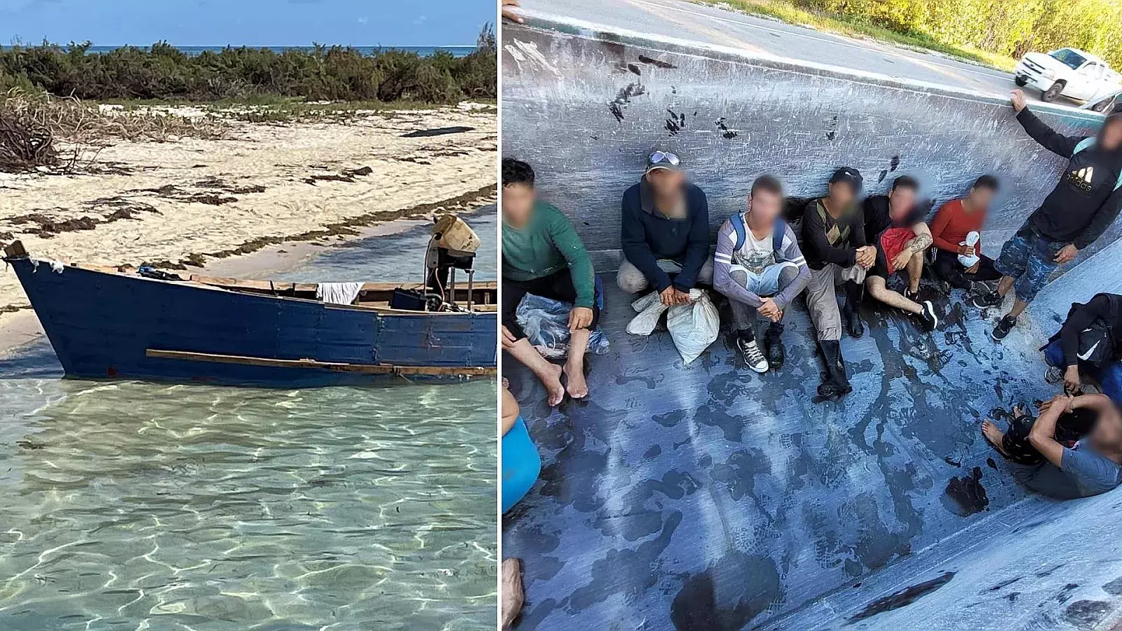 Migrantes cubanos detenidos en Florida