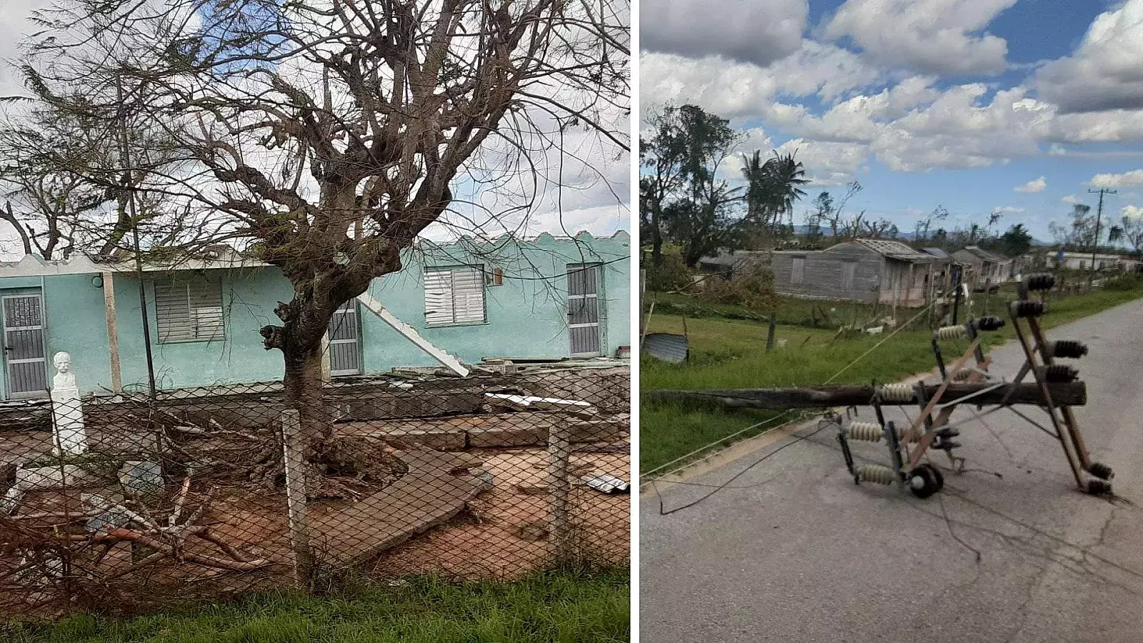 Estragos del huracán Ian en Pinar del Río