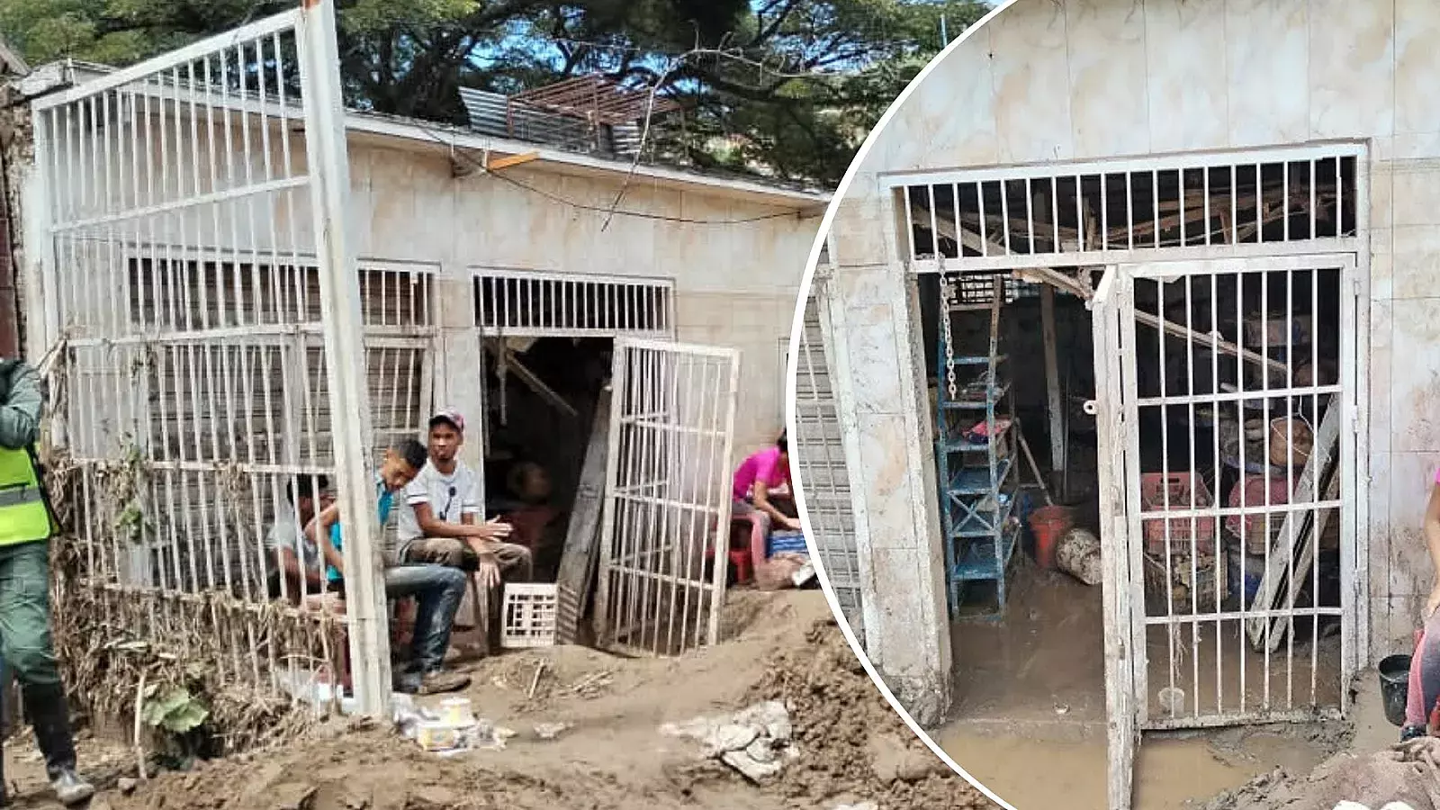 Exclusiva: Cubano queda atrapado dentro de su negocio cubierto por las aguas del deslave en Las Tejerías