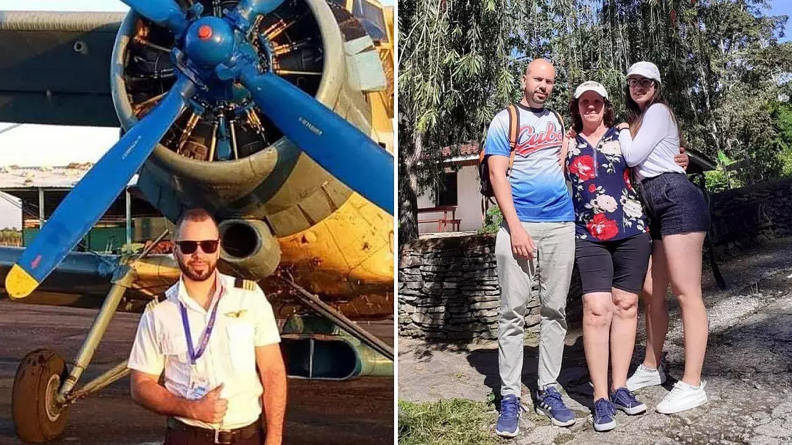 Familia del piloto cubano Rubén Martínez