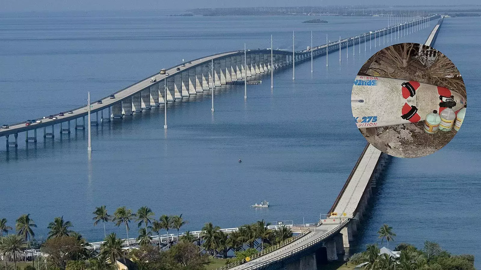 En la zona del rescate las autoridades encontraron en total a dos balseros cubanos, que habrían llegado a Florida en tablas de windsurf