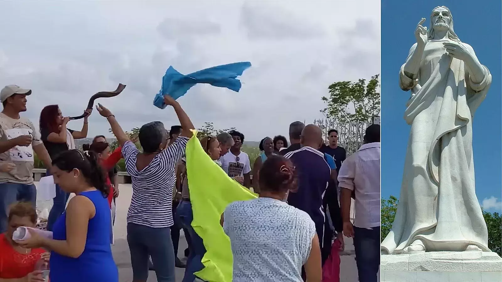 Religiosos piden libertad de Cuba frente al Cristo de La Habana