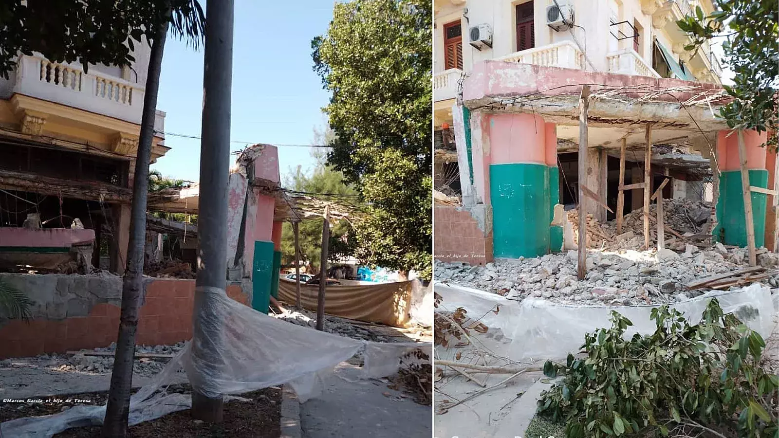Demolición de restaurante La Carreta