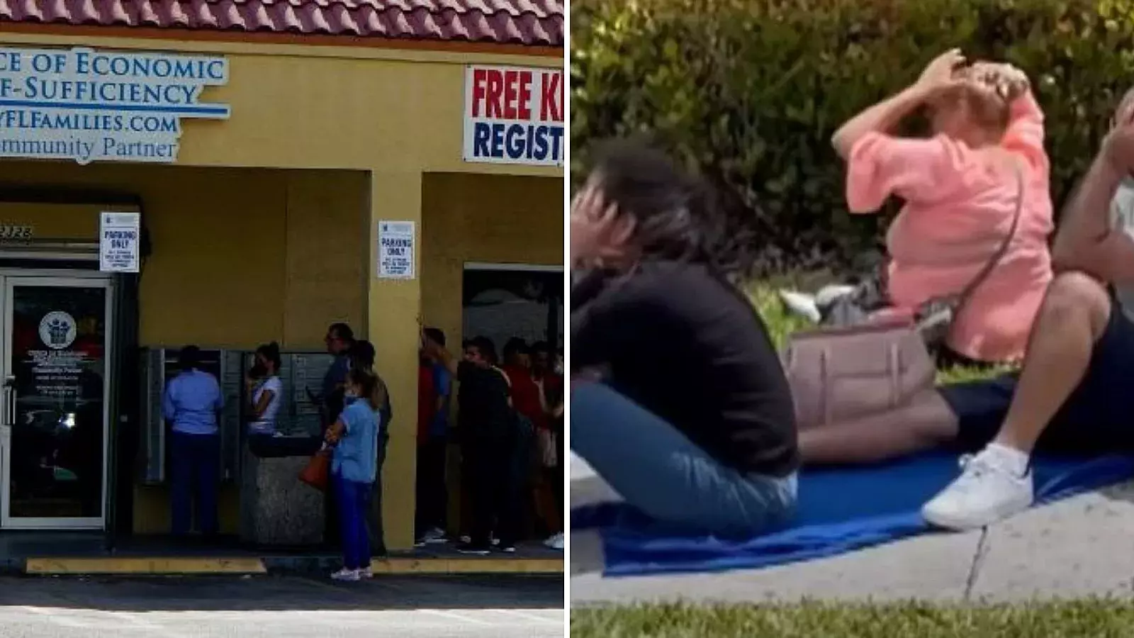 Oficinas de ayudas en Miami y cubanos esperando