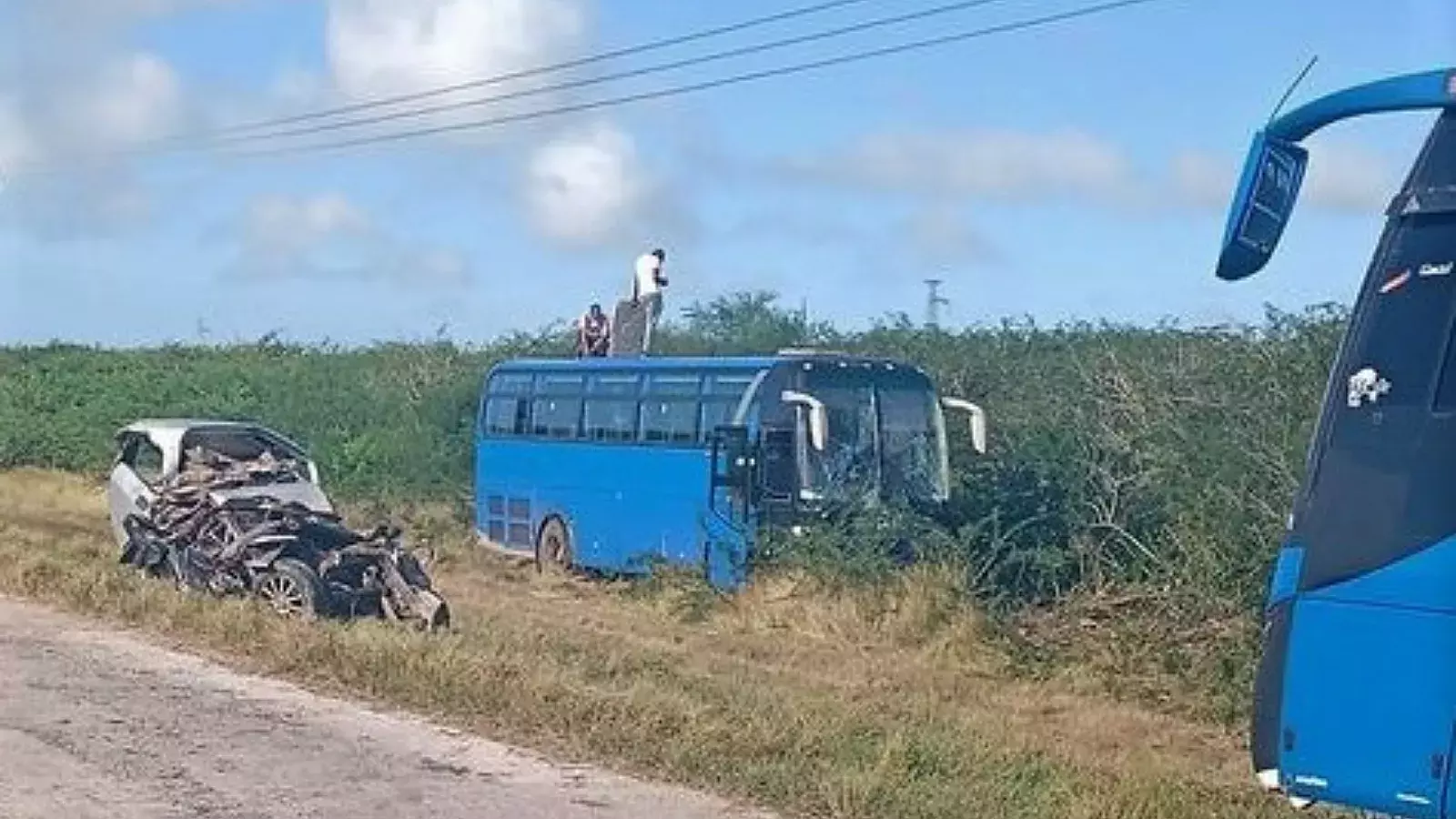 Accidente en la carretera de Nuevitas