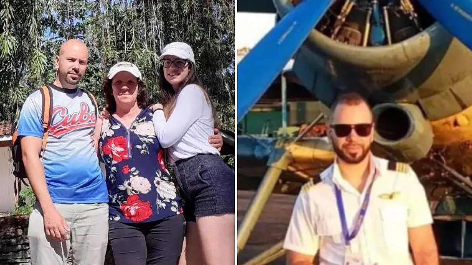 Familia del piloto cubano Rubén Martínez