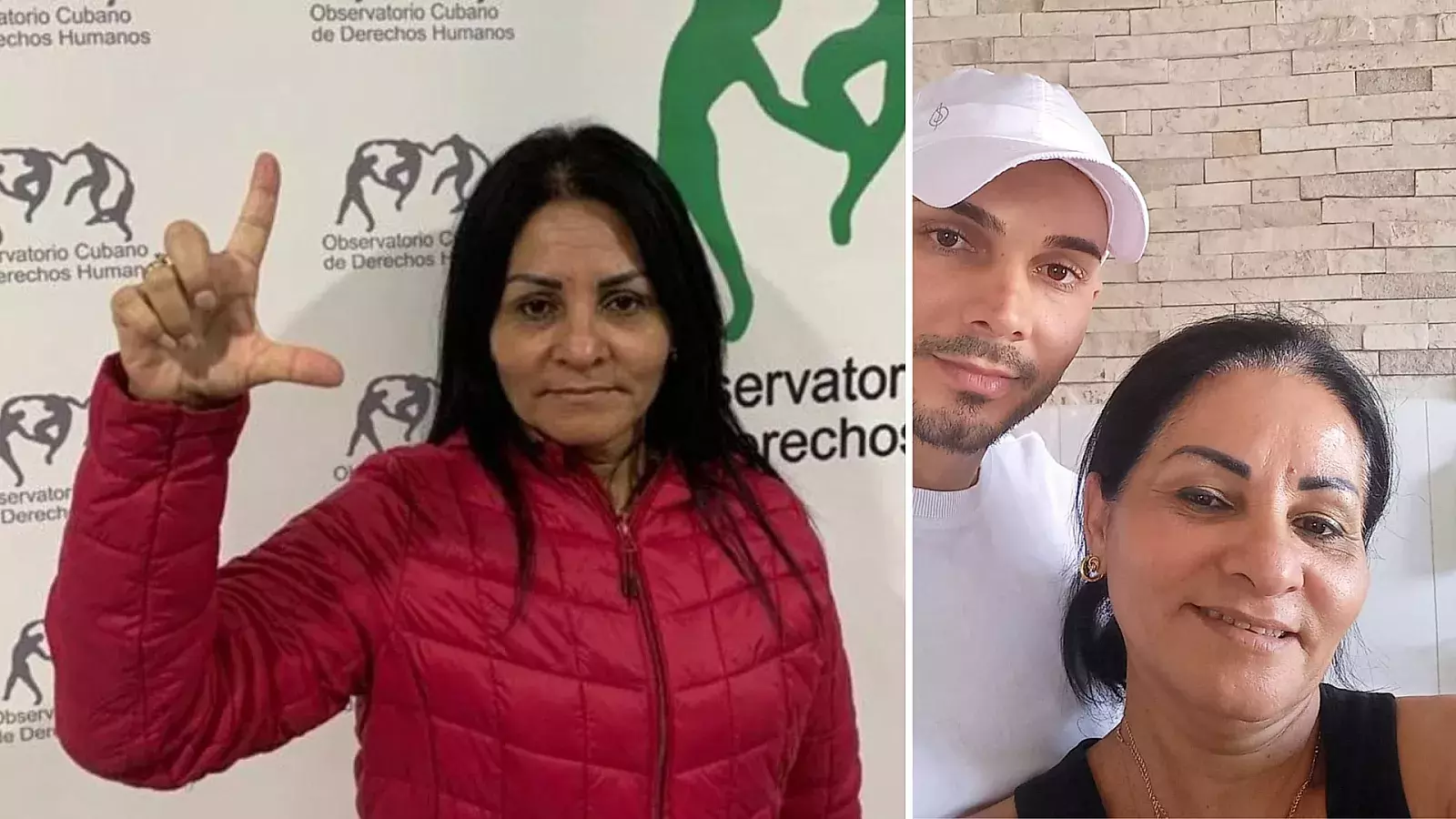Ailex Marcano y su hijo preso político en Cuba