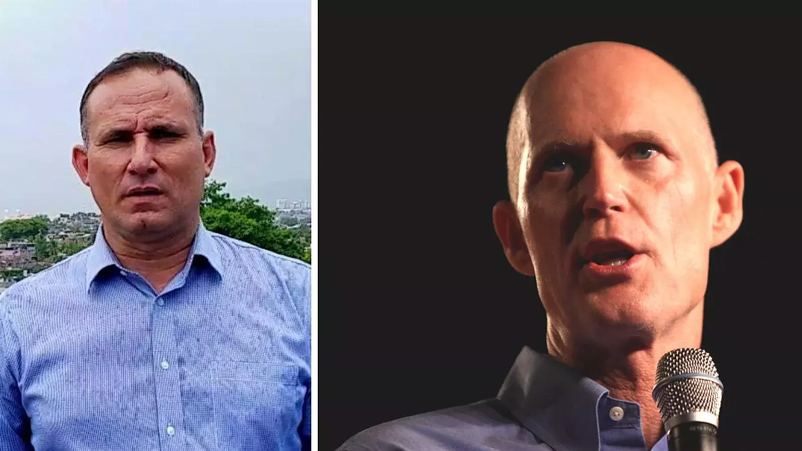 José Daniel Ferrer, disidente cubano, y senador Rick Scott
