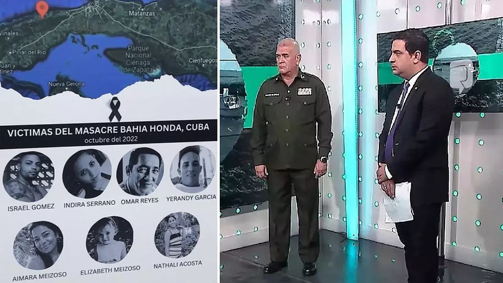 Víctimas de Bahía Honda y voceros del régimen